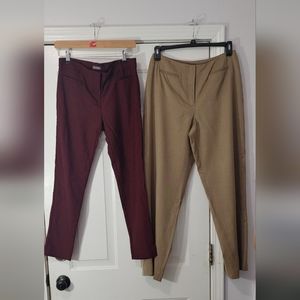 2 pairs of dress pants Size 10